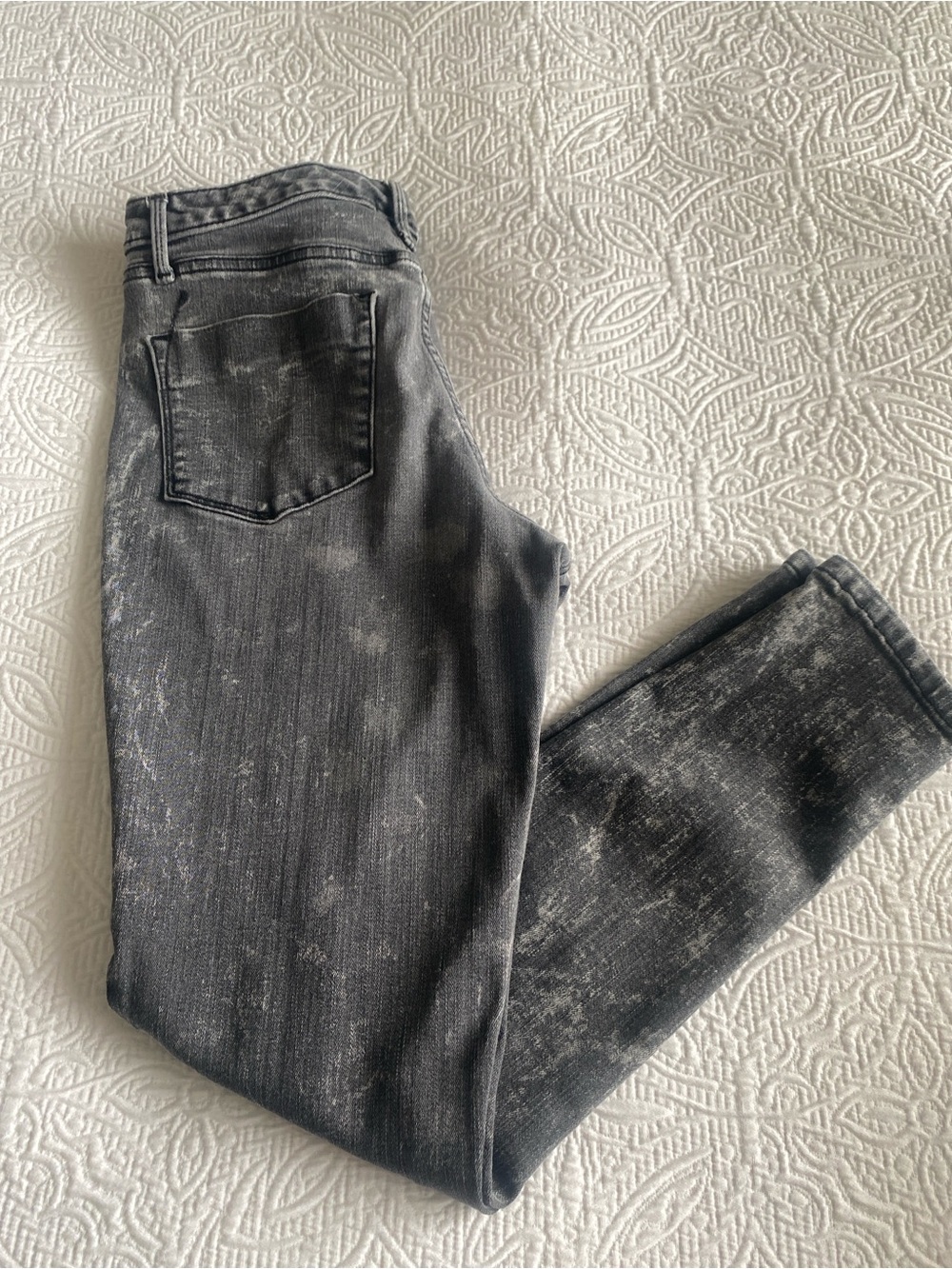 Mossimo charcoal wash distressed denim high rise jeggings Sz 6/28 - Picture 9 of 15